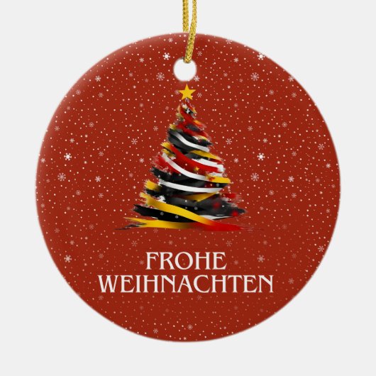 DÉCORATION EN CÉRAMIQUE DRAPEAU ALLEMAND INSPIRÉ (Devant)