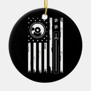 Décoration En Céramique Drapeau Américain cool Producteur De Musique Pour