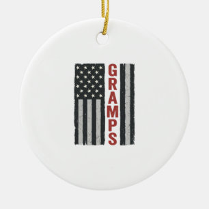 Décoration En Céramique Drapeau américain vintage vectoriel patriotique Gr
