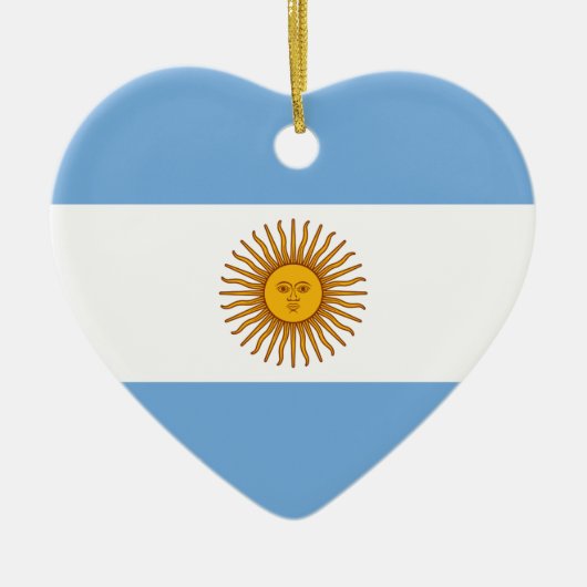 Décoration En Céramique Drapeau argentin Bandera De Argentina (Devant)