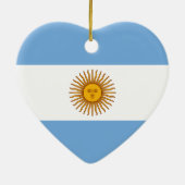 Décoration En Céramique Drapeau argentin Bandera De Argentina (Dos)