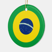 Décoration En Céramique Drapeau Brésil, Drapeau Brésil (Gauche)