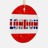 Décoration En Céramique Drapeau britannique Londres Angleterre Frapeau rou (Droite)