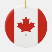 Décoration En Céramique Drapeau canadien (Feuille d'érable) (Canada) (Dos)