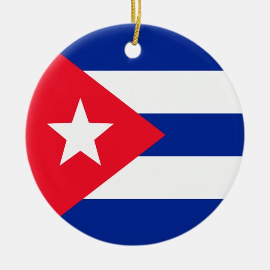 Décoration En Céramique Drapeau Cuba (Devant)