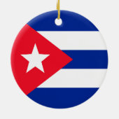 Décoration En Céramique Drapeau Cuba (Dos)