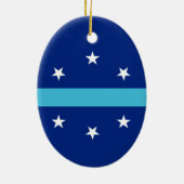 Décoration En Céramique Drapeau d'Anaheim, Californie (Dos)