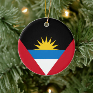 Décoration En Céramique Drapeau d'Antigua-et-Barbuda