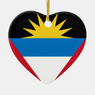 Décoration En Céramique Drapeau d'Antigua-et-Barbuda