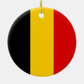 Décoration En Céramique Drapeau de Belgique (Dos)
