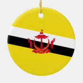 Décoration En Céramique Drapeau de Brunei (Dos)