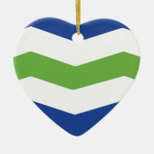 Décoration En Céramique Drapeau de Burlington, Vermont (Devant)