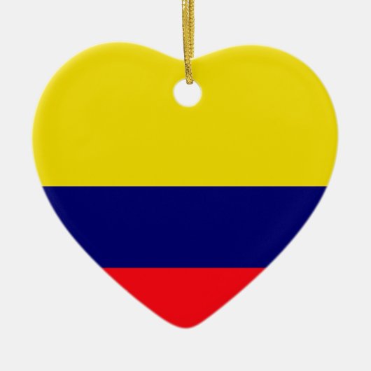 Décoration En Céramique Drapeau de Colombie (Devant)
