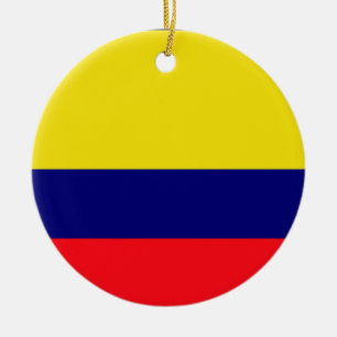 Décoration En Céramique Drapeau de Colombie