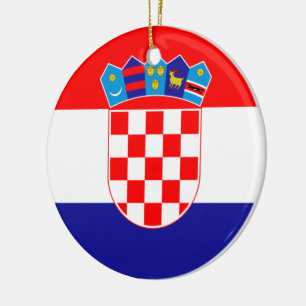 Décoration En Céramique Drapeau de Croatie