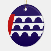 Décoration En Céramique Drapeau de Des Moines (Iowa City) (Gauche)