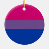 Décoration En Céramique Drapeau de fierté bisexuel (Dos)