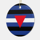 Décoration En Céramique Drapeau de fierté cuir queer (Gauche)