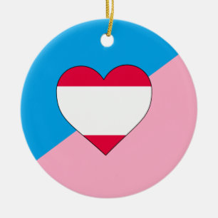 Décoration En Céramique Drapeau de fierté de jeu d'âge