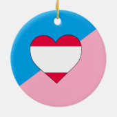 Décoration En Céramique Drapeau de fierté de jeu d'âge (Dos)