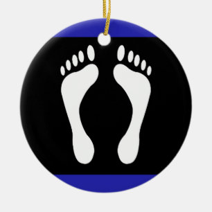 Décoration En Céramique Drapeau de fierté de pied (empreinte de pied)