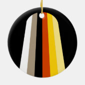 Décoration En Céramique Drapeau de fierté des cheveux longs (Dos)