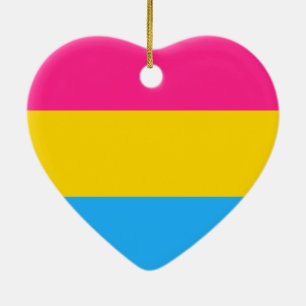 Décoration En Céramique Drapeau de fierté pansexuelle