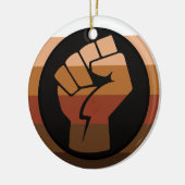 Décoration En Céramique Drapeau de fierté POC (Gauche)