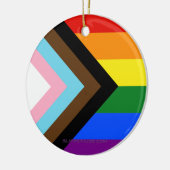 Décoration En Céramique Drapeau de fierté Progress Pride de SlipperyJoe si (Gauche)
