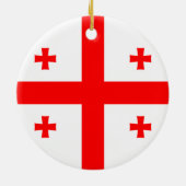 Décoration En Céramique Drapeau de Géorgie (Dos)