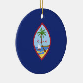 Décoration En Céramique Drapeau de Guam (Droite)