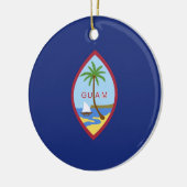 Décoration En Céramique Drapeau de Guam (Gauche)