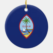 Décoration En Céramique Drapeau de Guam (Dos)