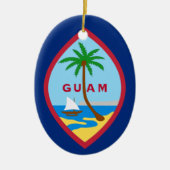 Décoration En Céramique Drapeau de Guam (Devant)
