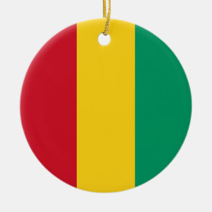 Décoration En Céramique Drapeau de Guinée