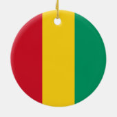 Décoration En Céramique Drapeau de Guinée (Dos)