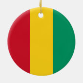 Décoration En Céramique Drapeau de Guinée (Dos)