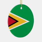 Décoration En Céramique Drapeau de Guyana (Droite)
