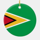 Décoration En Céramique Drapeau de Guyana (Dos)