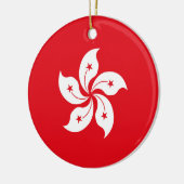 Décoration En Céramique Drapeau de Hong Kong (Gauche)