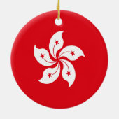 Décoration En Céramique Drapeau de Hong Kong (Dos)