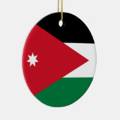 Décoration En Céramique Drapeau de Jordanie (Droite)