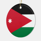 Décoration En Céramique Drapeau de Jordanie (Gauche)