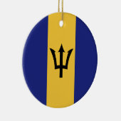 Décoration En Céramique Drapeau de la Barbade (Droite)
