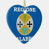 Décoration En Céramique Drapeau de la Calabre (Italie) (Droite)