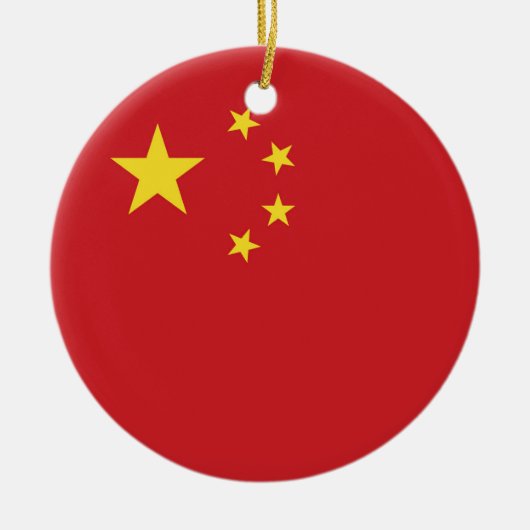 Décoration En Céramique Drapeau de la Chine (Devant)
