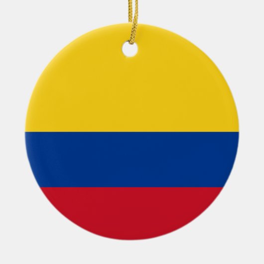 Décoration En Céramique Drapeau de la Colombie (Devant)