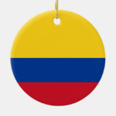 Décoration En Céramique Drapeau de la Colombie (Dos)