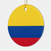 Décoration En Céramique Drapeau de la Colombie Bleu Jaune Rouge (Gauche)