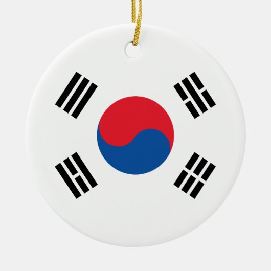 Décoration En Céramique Drapeau de la Corée du Sud (Devant)